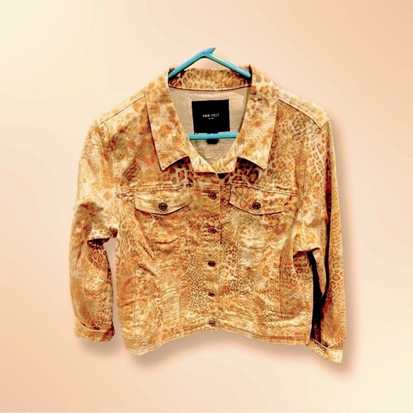 Women’s Printed Nine West Jean Jacket - Picture 1 of 3